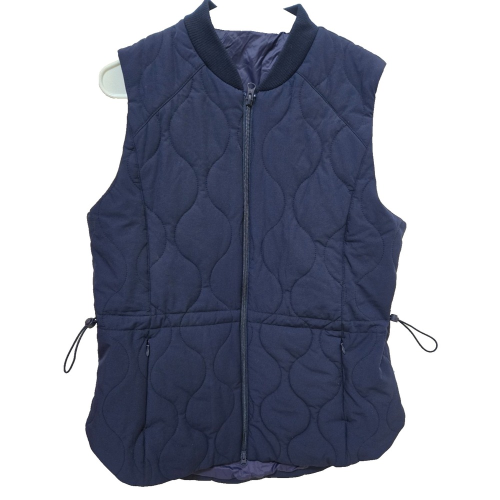Foray Golf Longline Quilted Vest Women's‎ L Navy NWT